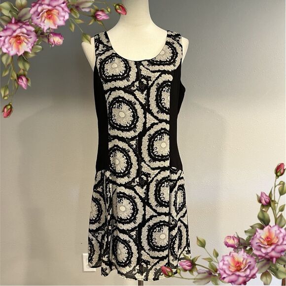 Mystree sleeveless scoop neck mini floral dress size large - Picture 1 of 12